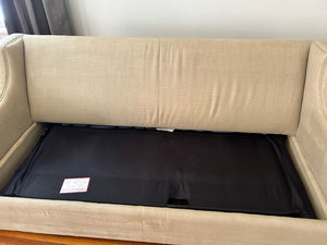 Sleeper Linen AS IS Brown Sofa/Couch