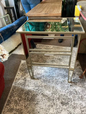 Mirror 2 Drawers Gold/Silver Chest/Dresser