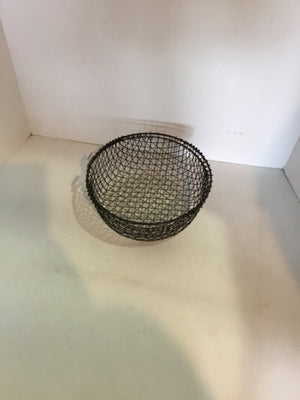 Rustic Gray Metal Pair Basket