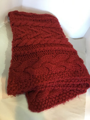 Red Cable Blanket
