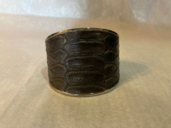 Henri Bendel Charcoal Cuff Bracelet Fresco Furnishings