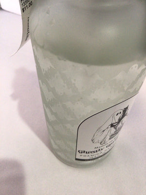 Halloween Black/White Glass Bottle Holiday Item