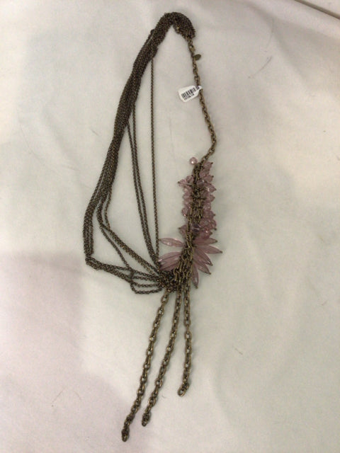Lia Sophia Lavender Beaded Necklace