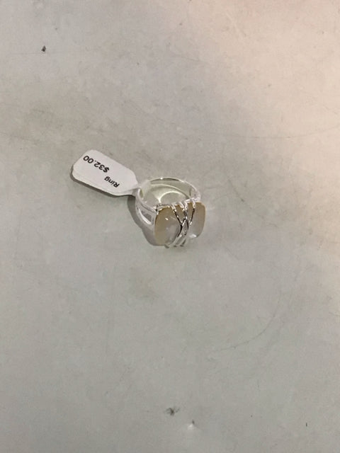 Silver Rhinestone Ring