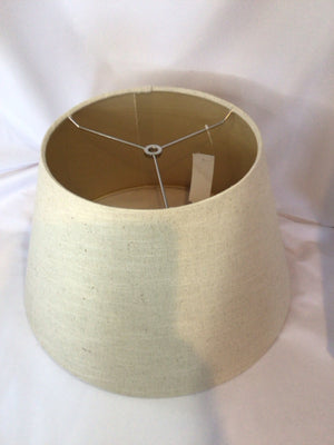 Cream Linen Round Lamp Shade