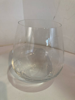 Set of 4 Clear Glass Wine Glasses