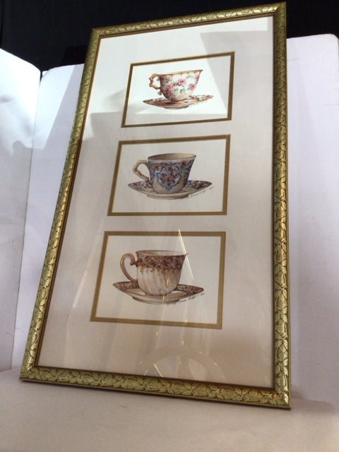Gold Cup Divided Framed Art