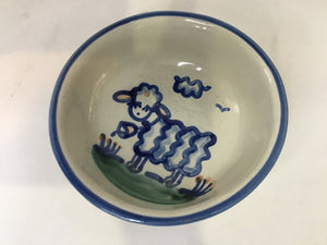Gray/Blue Pottery Bowl