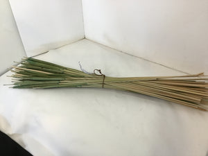Green Wood Cattails Bunch Faux Plant