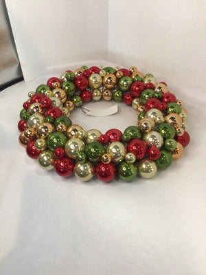 Wreath Red/Green Ornaments Holiday Item