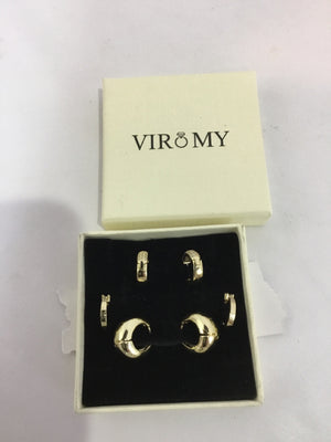 Viromy Gold Set of 3 Earrings