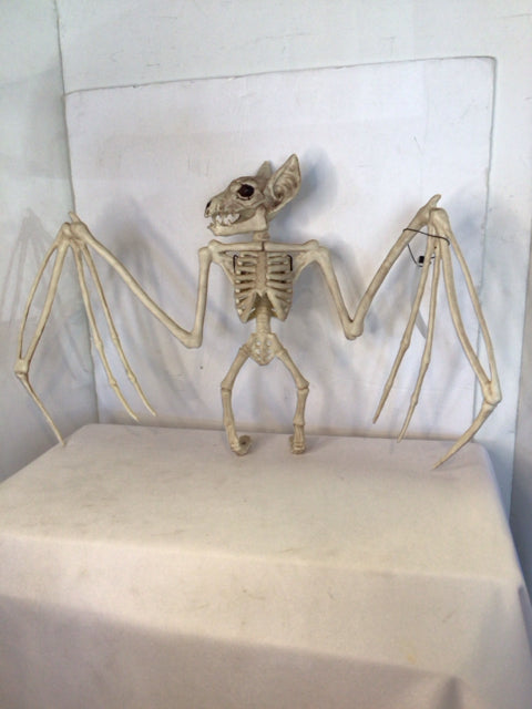 Halloween Cream Plastic Skeleton Bat Holiday Item