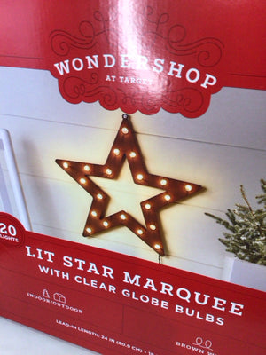 Wondershop Electric Brown Metal Star Holiday Item