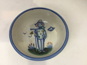 Gray/Blue Pottery Bowl