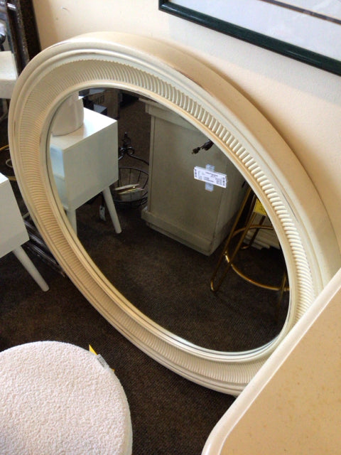 Stanley Cream Round Mirror