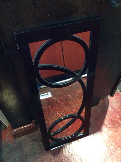 Black Wood Mirror