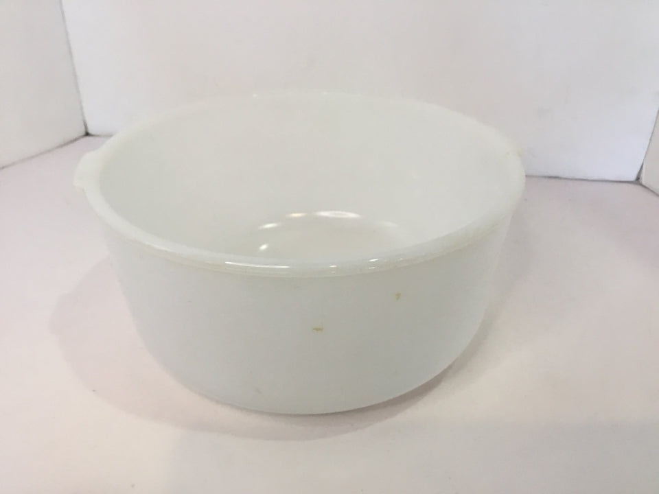 Glassbake White Glass Bowl
