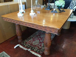 Vintage Wood Brown Table