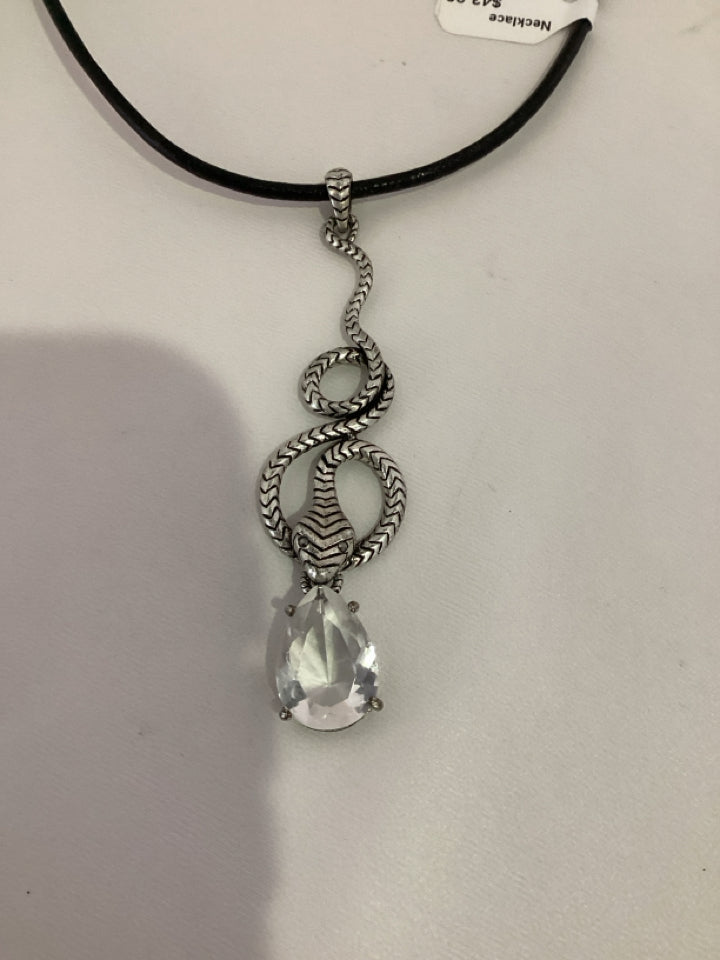 Silver Snake Necklace