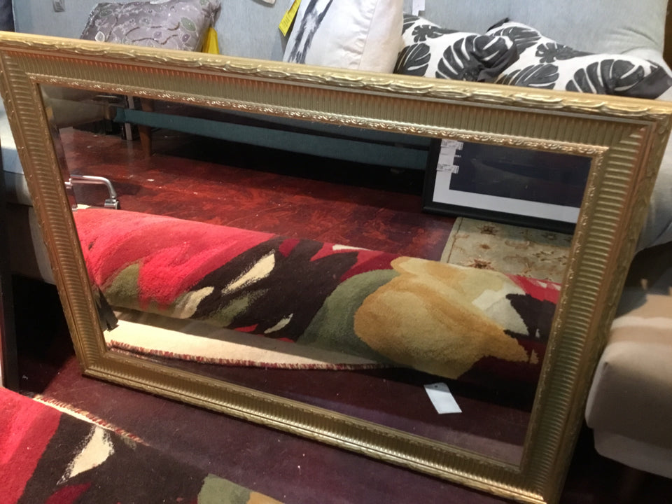 Gold Wood Mirror