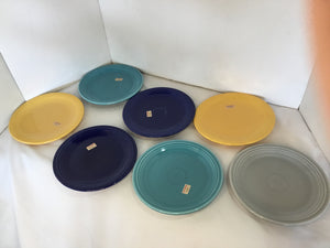 Fiesta Vintage Set of 9 Multi Stoneware Plate Set