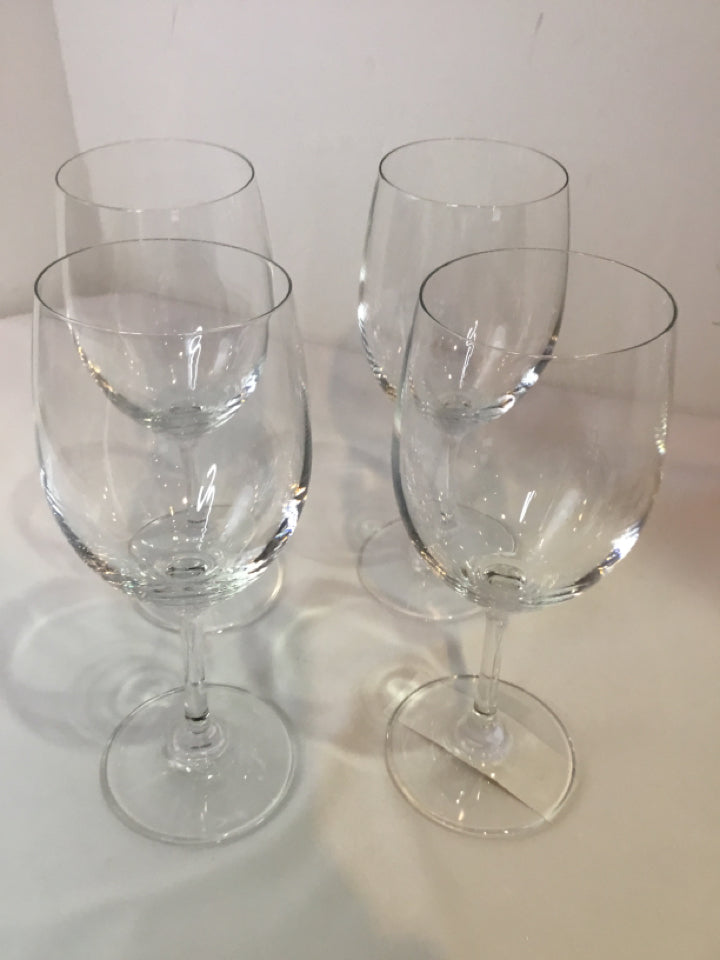 Wine Clear Glass Set of 4 Glasses