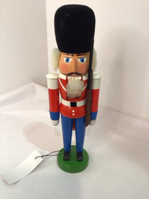 Nutcracker Blue/Red Wood Holiday Item