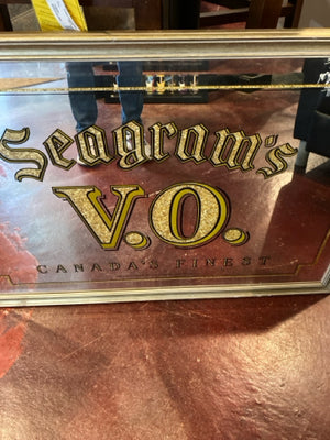 Seagrams Gold Mirror Words Mirror