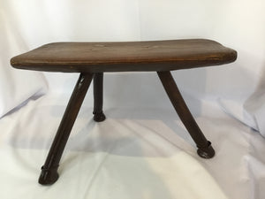 Vintage Wood Brown Stool/Foot Stool/Ottoman