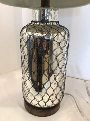 Silver Mercury Glass Lamp