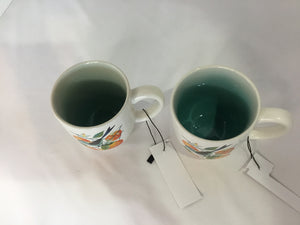 HALLMARK White/Multi Ceramic Birds Mug Set