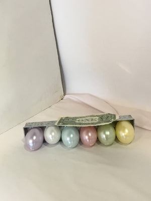 Candles Pastel Eggs Metal Planter Holiday Item