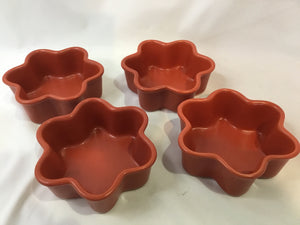 Chantal Baking Red Ceramic Set of 4 Bowl Set