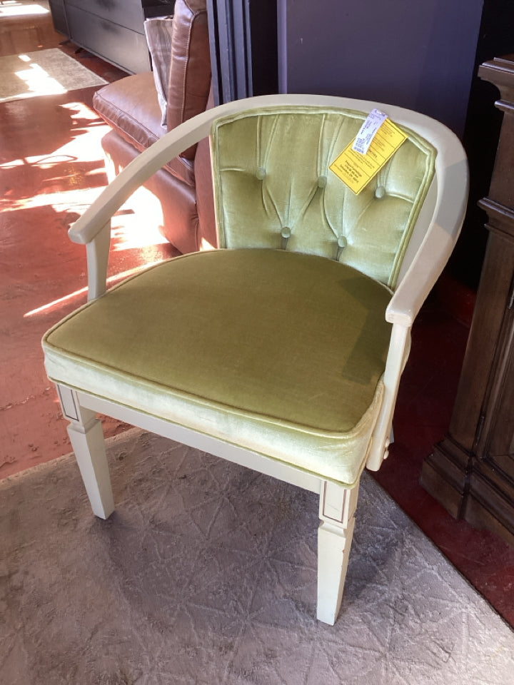 Vintage Velvet AS IS Green Chair