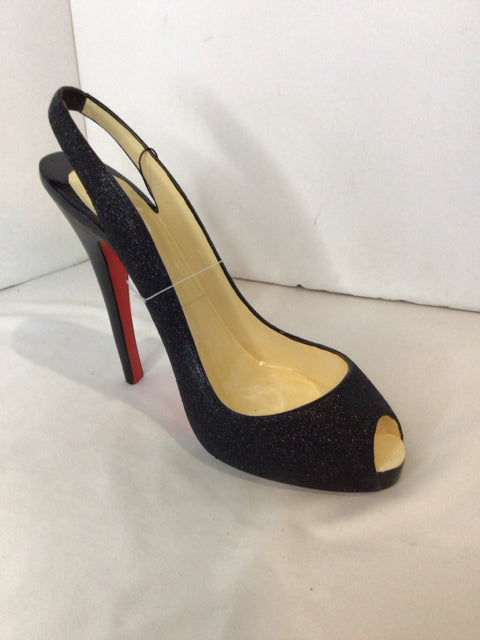 Black Resin Glitter Shoe Misc