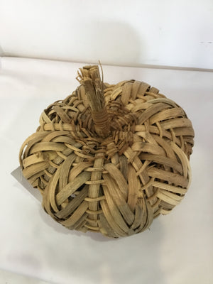 Natural Grasses Pumpkin Holiday Item