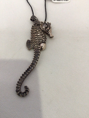 Kirk's Folly Silver Seahorse Pin