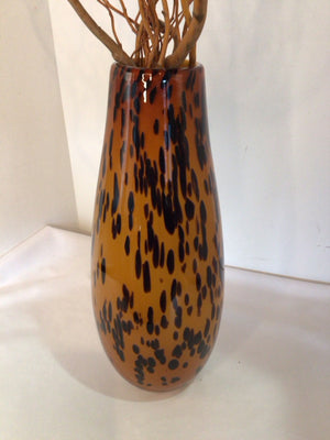 Black/Tan Vase