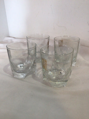 Chivas Regal Set of 4 Clear Glass Rocks Glasses