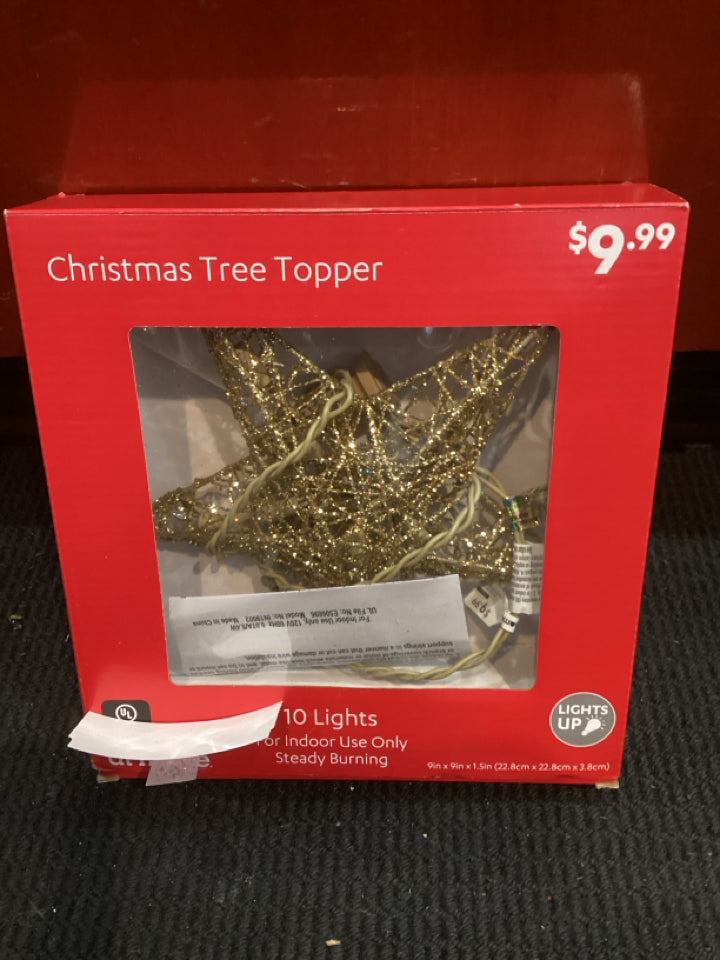 Tree Topper Gold Holiday Item
