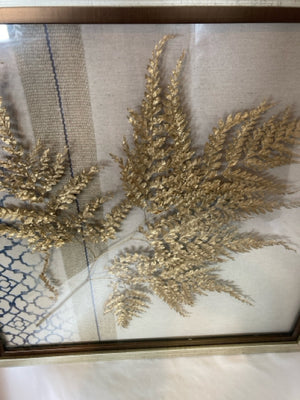 Framed Fern Gold Wall Decoration Art