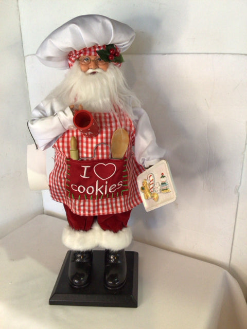 Figure Red/white Santa Holiday Item