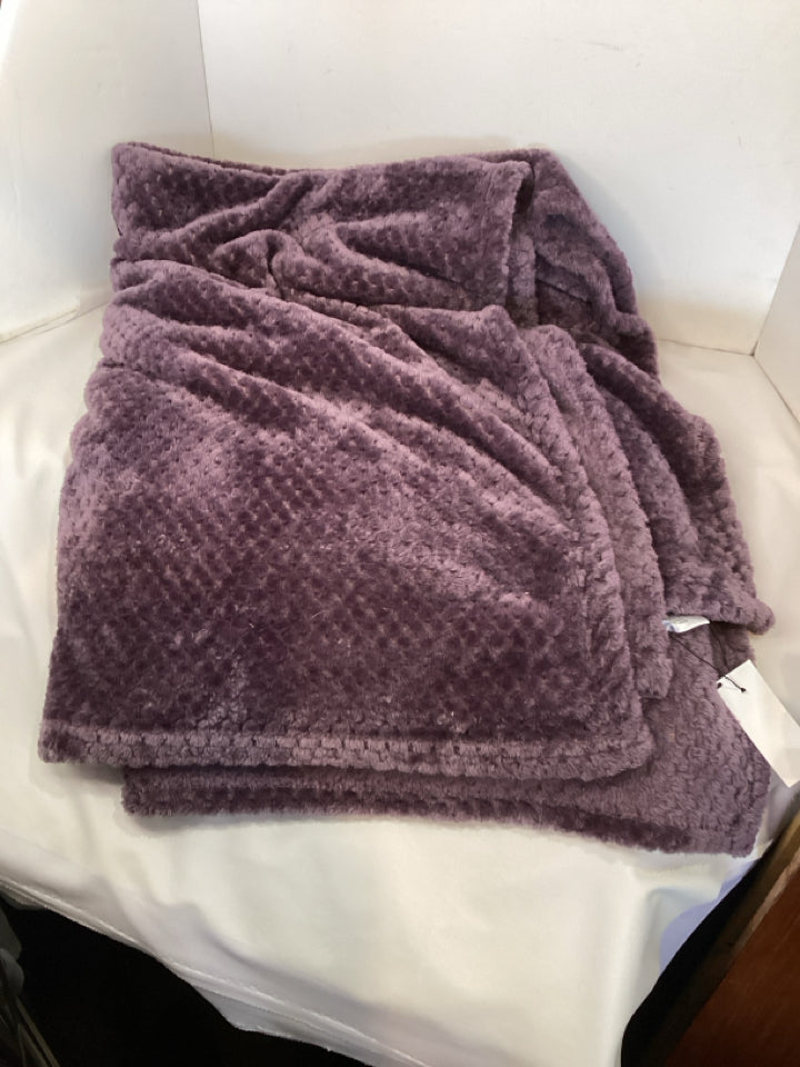 Purple Cotton Throw