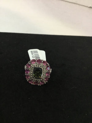 Purple Rhinestone Ring