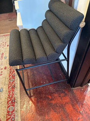 Denver Modern Vail Boucle Black Barstool/Bar Stool 9ZWXBRMD