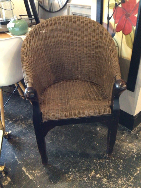 Arm Wicker Brown Chair