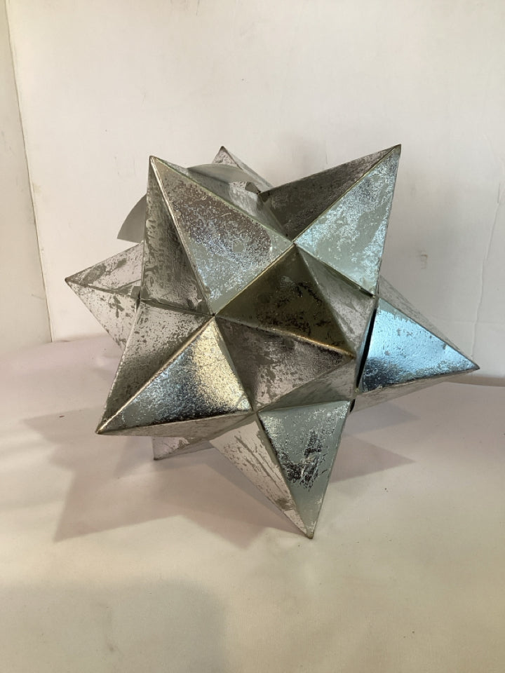 Silver Metal Star Statue