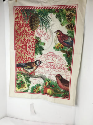 Michel Design Works Towel Cream Christmas Bird Holiday Item