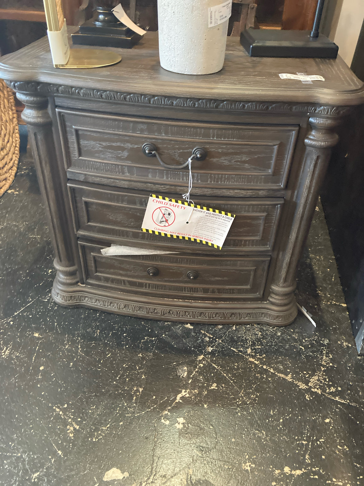 Furniture of America Traditional Wood AS IS Brown Dresser/Chest FOA-CM7661N