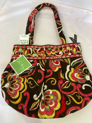 Vera Bradley Cotton Brown/Red Floral Purse